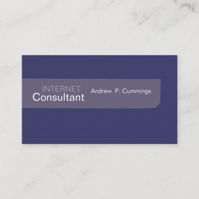 Manar Stil platt design minimalistisk Lila utan fr Visitkort (Framsida)