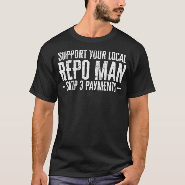 Manar stöder din lokala repo Man-nyfikenhet T Shirt (Framsida)
