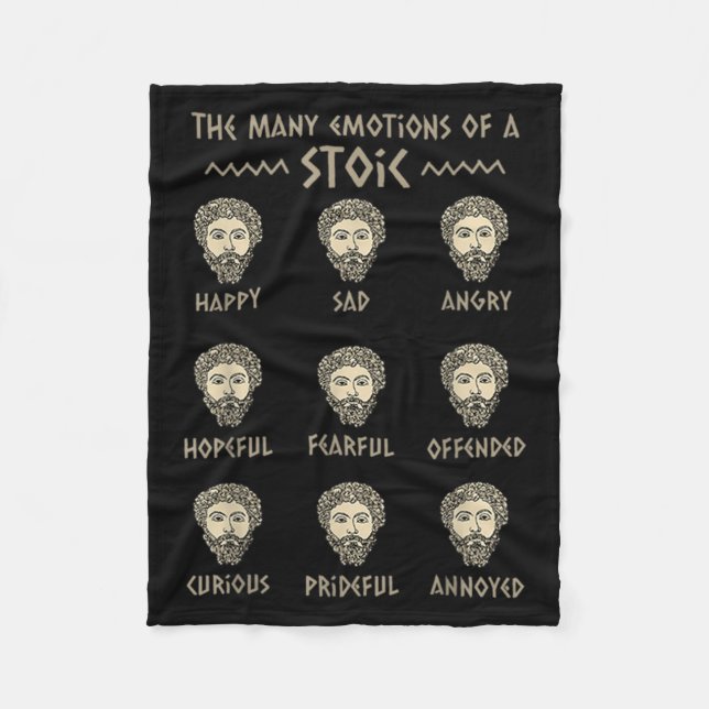 Manar Stoicism Quote Marcus Aurelius Philosophy Ro Fleecefilt (Framsidan)