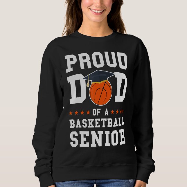 Manar stolpe Pappa i en basketboll Senior Basketba T Shirt (Framsida)
