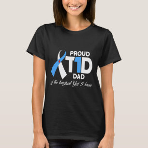 Manar stolpe T1d Pappa på medvetenheten om diabete T Shirt