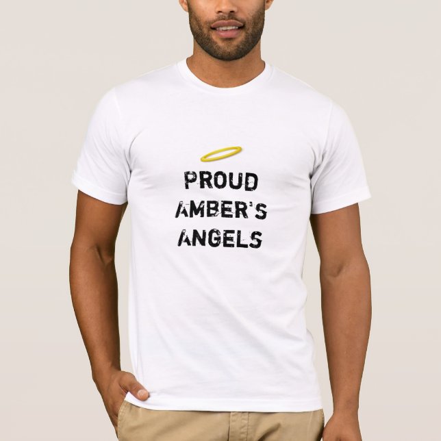 Manar stolt bärnsten utslagsplats för ängel t-shirt (Framsida)