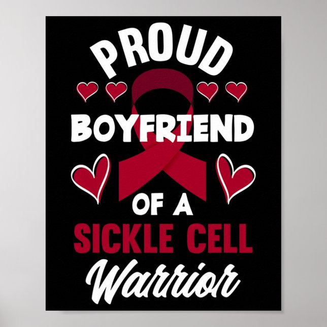 Manar stolt bojvän till en sicklecellkricka poster (Framsidan)