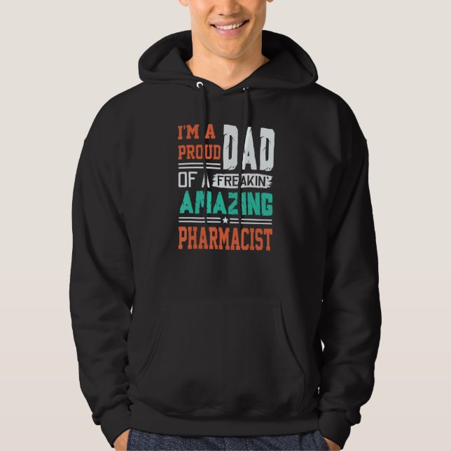 Manar stolt Pappa - f Hoodie (Framsida)