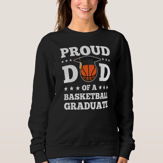 Manar stolt Pappa i en basketboll Student Student T Shirt (Framsida)