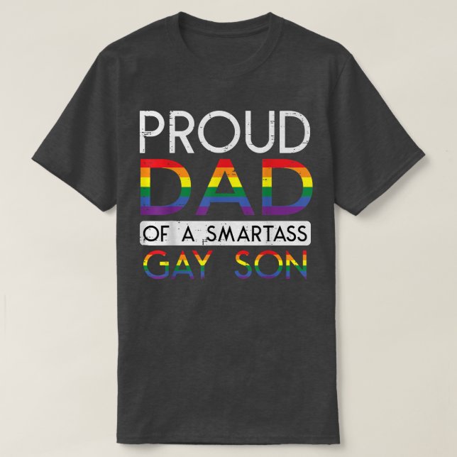 Manar stolt Pappa i ett Gay Son-Pride Rak Ally LG T Shirt (Design framsida)