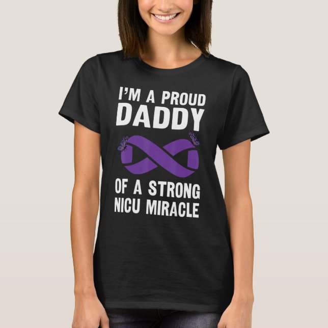 Manar stolt pappa till en stark Nicu Miracle Warri T Shirt (Framsida)
