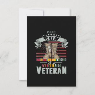 Manar stolt son till Vietnam Veteran Fars dag OSA Kort