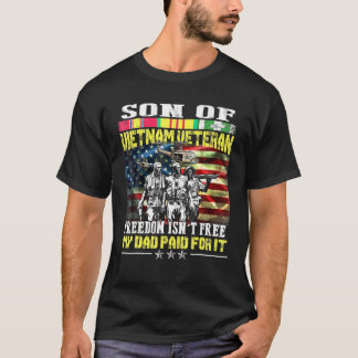 Manar stolt son till Vietnam Veteran Pappa T Shirt
