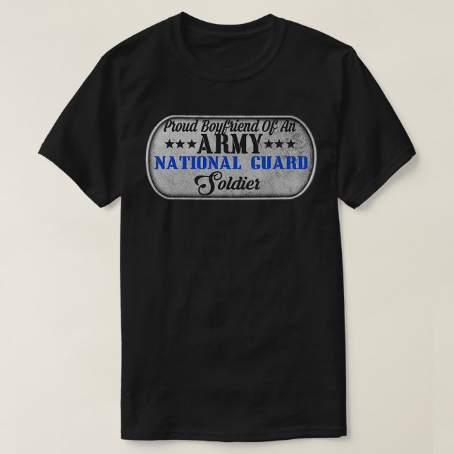 Manar stolta bojvän till arméns nationalgarde U T Shirt (Design framsida)