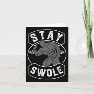 Manar Stop Swole Bodybuilding Fläkt Gift Kort