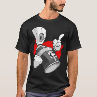Manar Streetwear: Grafitti besprutar kan teckenet Tee Shirt