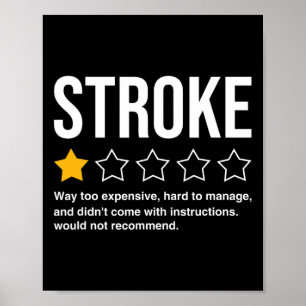 Manar Stroke Survivor Heart Disease Warrior Fighte Poster