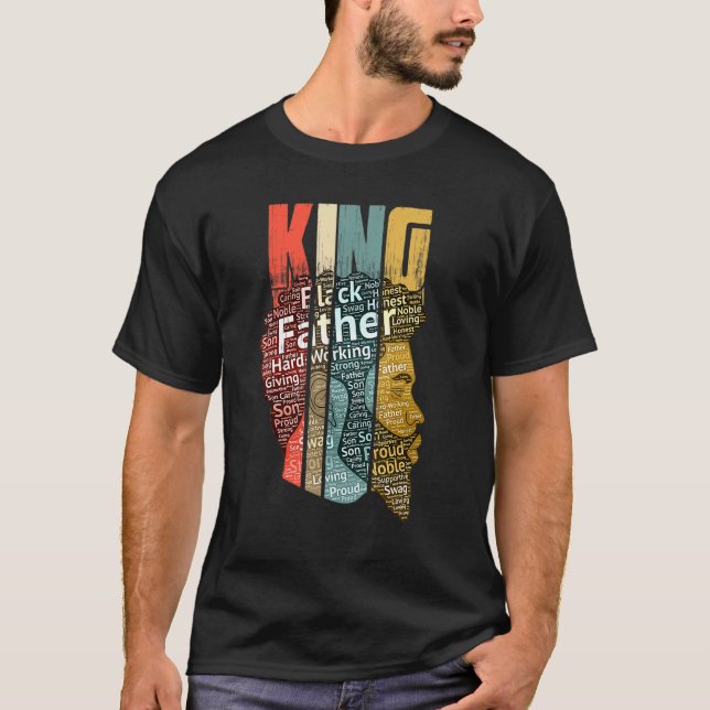 Manar Strong Black Kung African American Tee Natur (Framsida)