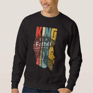 Manar Strong Black Kung African American Tee Natur Lång Ärmad Tröja