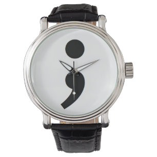 Manar Suicid Prevention Semicolon Watch Armbandsur