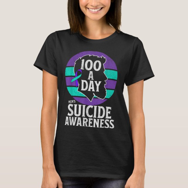 Manar Suicizin Awareness Design Manar Mental Healt T Shirt (Framsida)