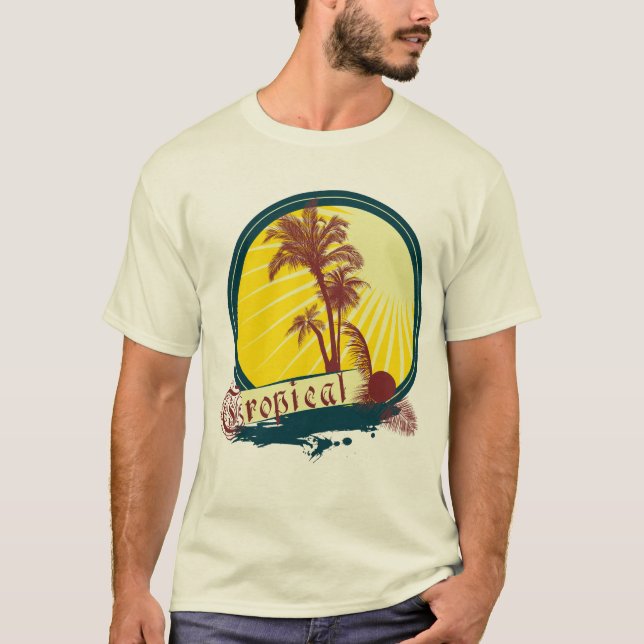 Manar Summer Tropical T-Shirt (Framsida)