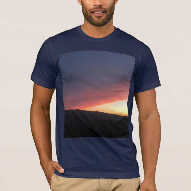 Manar Sunset Färg Block Tee (Framsida)