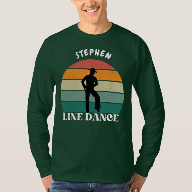 Manar Sunshine Rainbow Line Dance Shirt T Shirt (Framsida)