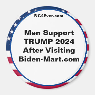 Manar Support TRUMP 2024 efter utfyllnadsmagnet Magnet