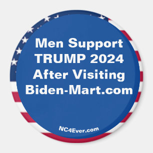 Manar Support TRUMP 2024 efter utfyllnadsmagnet Magnet