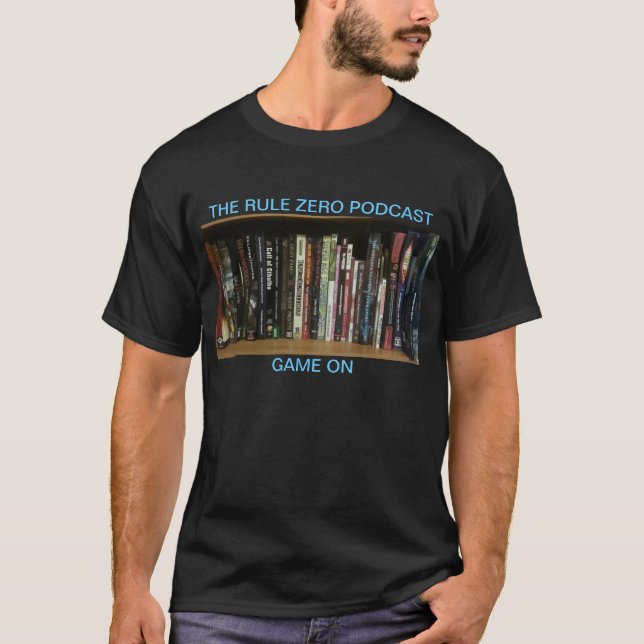Manar svart för dobbelhylla tee shirt (Framsida)