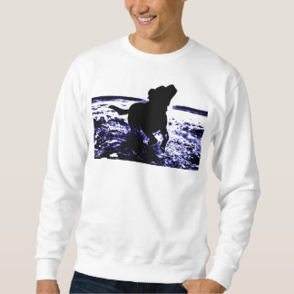 Manar svart lab leka för tröja i vatten sweatshirt