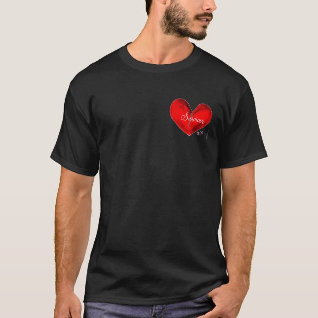Manar svart överlevandeT-tröja T-shirt (Framsida)