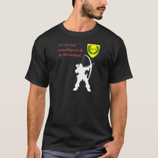 Manar svart skjorta för SCA-bågskytte T T-shirt