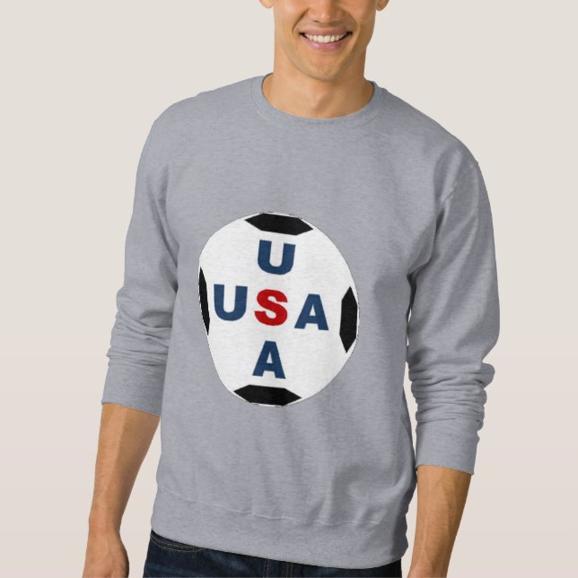 Manar Sweatshirt grått BOLL USA (Framsida)