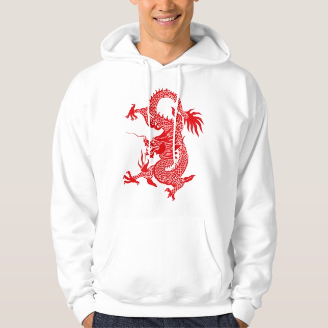 Manar sweatshirt med dragon totem mönster (Framsida)