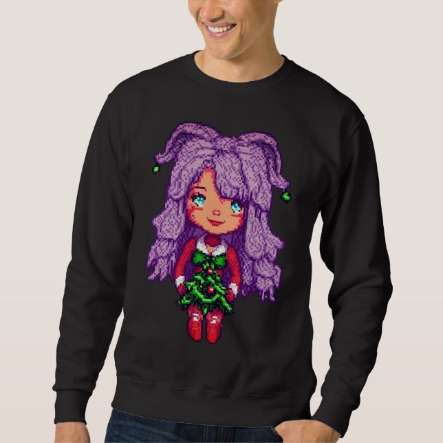 Manar Sweatshirt purplehair girl (Framsida)