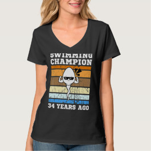 Manar Swimming Champion för 34 år sedan Quickest S T Shirt