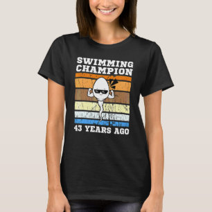 Manar Swimming Champion för 43 år sedan Quickest S T Shirt