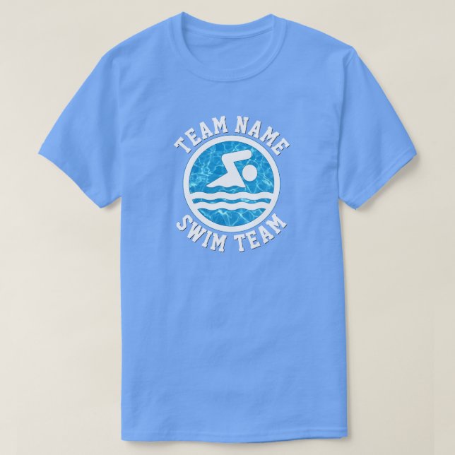 Manar Swimming & Diving Anpassningsbar Simma Team  T Shirt (Design framsida)