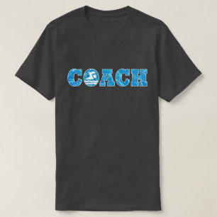 Manar Swimming och Diving Simma Coach Bassäng Vatt T Shirt