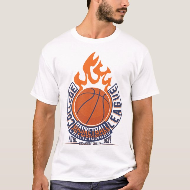 Manar T-Shirt i Basketball championship College (Framsida)