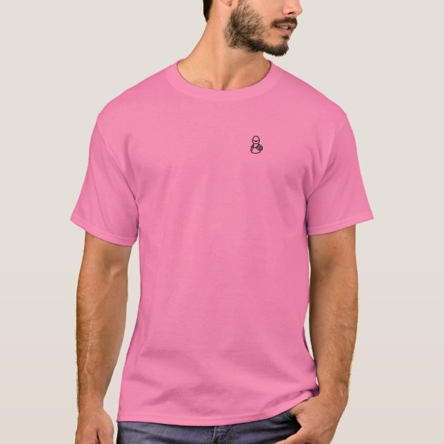 manar t-shirt logotyp design - rosa (Framsida)