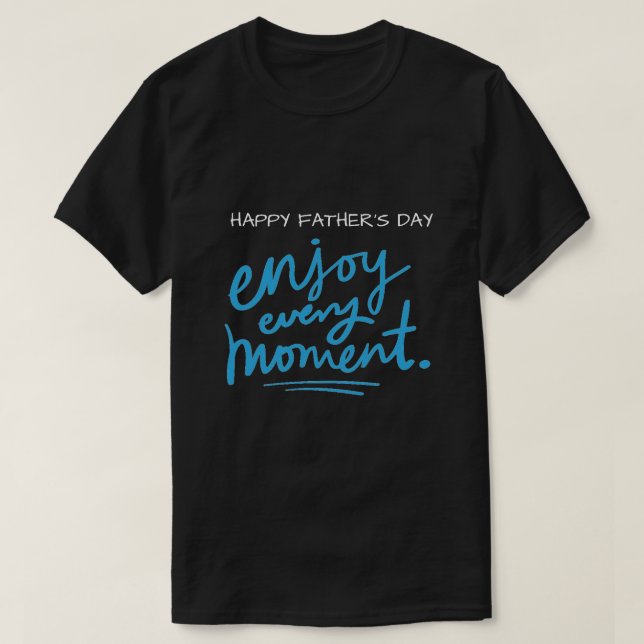 Manar T-Shirt Lycklig Fars dag upplever varje ögon (Design framsida)