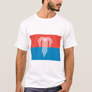 Manar T Shirt med Flagga Kansas City, Missouri