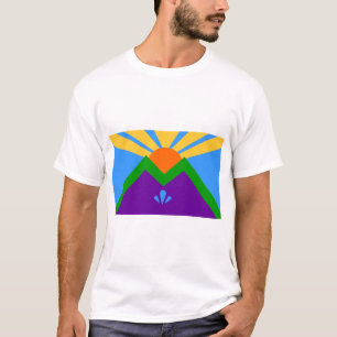 Manar T Shirt med Flagga Manitou Vår, Colorado