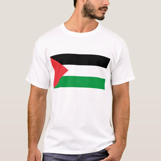 Manar T Shirt med Flagga Palestina (Framsida)