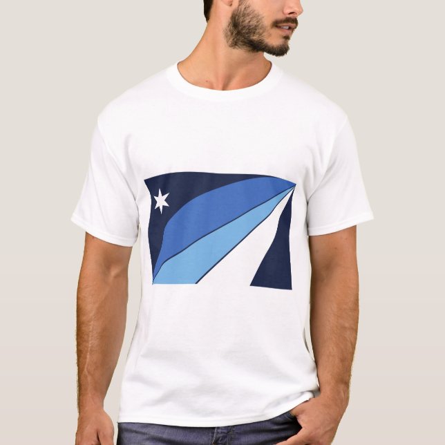 Manar T Shirt with Flagga of Columbia, South Carol (Framsida)