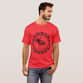 Manar T-tröja för älg för riktiga nord stark T-shirt