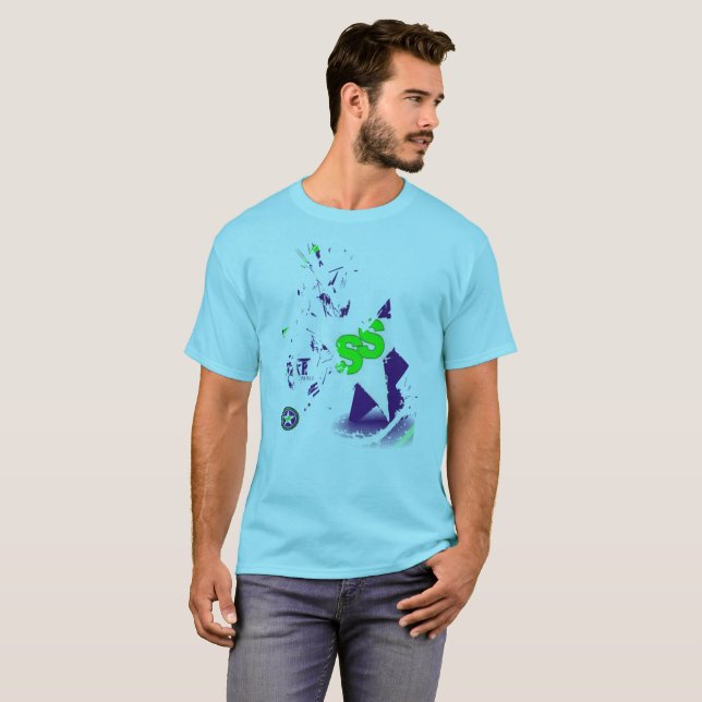 Manar T-tröja för dräkt för stjärnastatus T-shirt (Hel framsida)