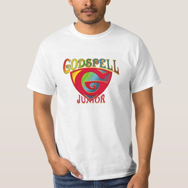 Manar T-tröja för logotyp "för Godspell jr." Tee (Framsida)