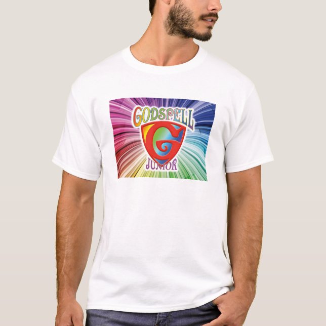 Manar T-tröja för logotyp "för Godspell jr." Tee Shirt (Framsida)
