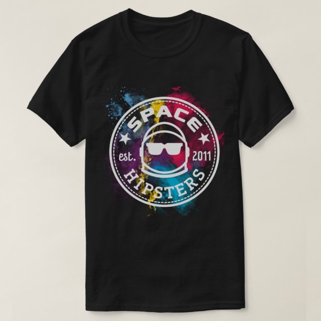 Manar T-tröja för Nebula för utrymmeHipsters T-shirt (Design framsida)