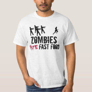Manar T-tröja för snabbmat för Zombieshat Tee